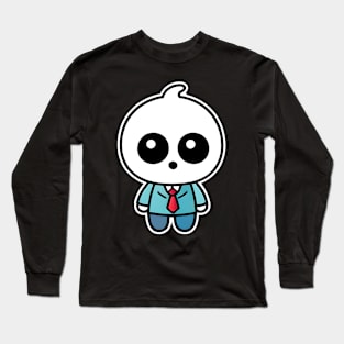 Ghost in watercolor style Long Sleeve T-Shirt